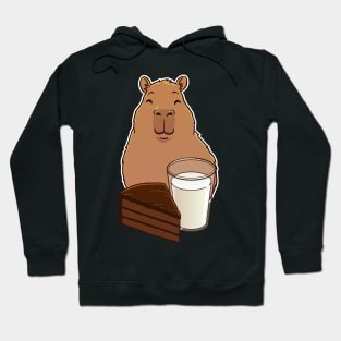 Capybara Chocolate Cake and Milk Hoodie